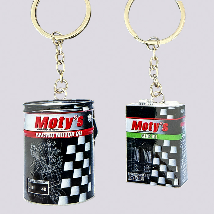 Moty's オイル缶 キーホルダー